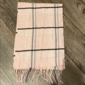 Calvin Klein Pink Plaid Scarf